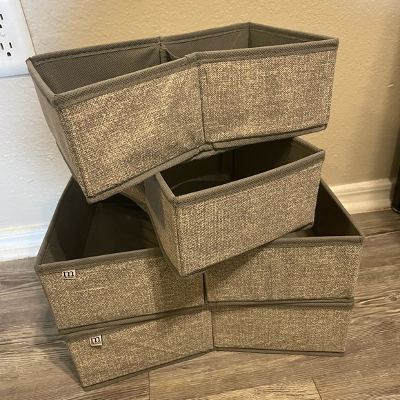 Gray Organizational and Collapsible Drawer Square